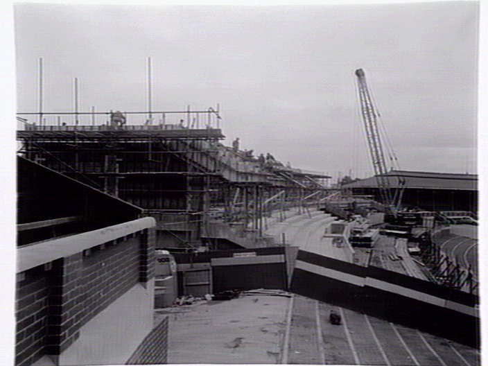 George Harris Stand construction 1967