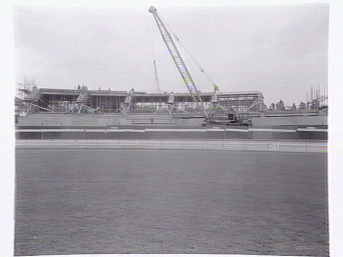 George Harris Stand construction 1967