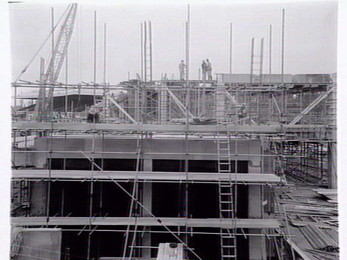 George Harris Stand construction 1967