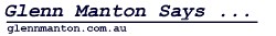Glenn Manton Says
