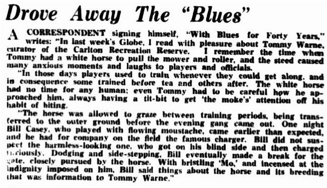 1935 Tommy Warnes Horse Sporting Globe July 03