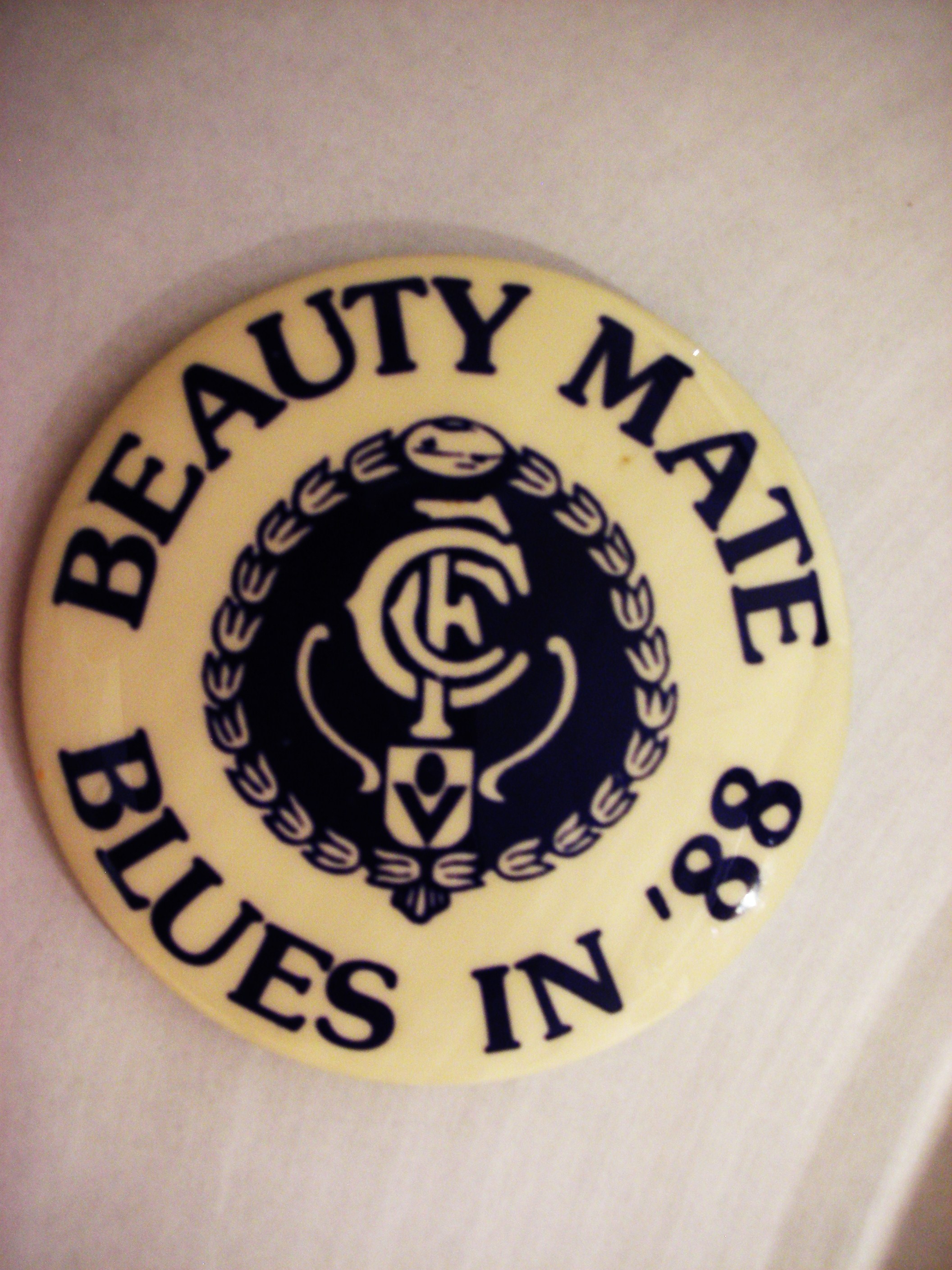 1988 Beauty Mate Badge