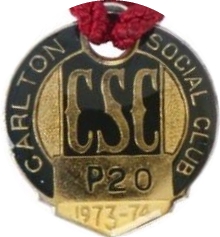 Carlton Social Club Medallion 1973