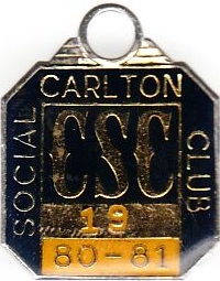 Carlton Social Club Medallion 1980