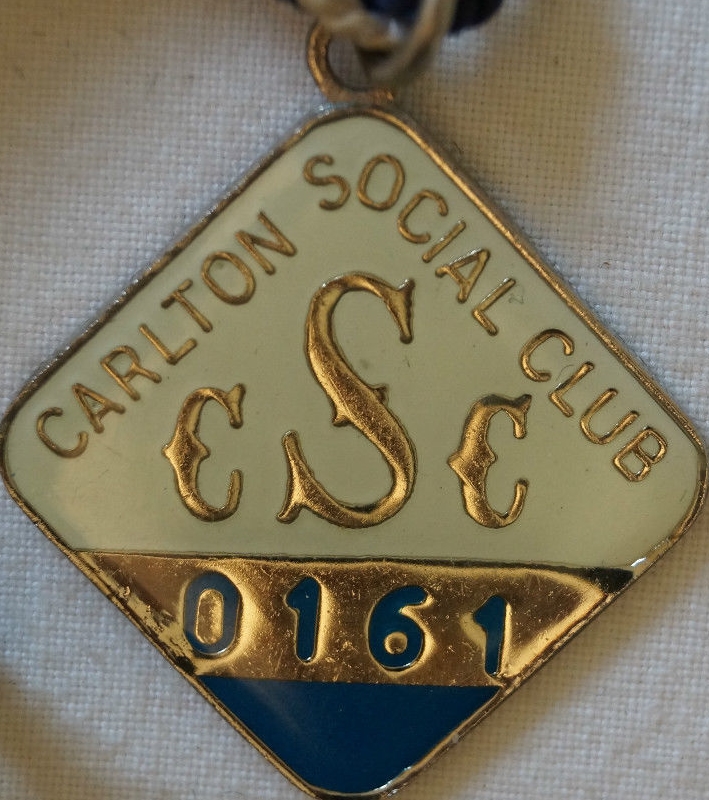 Carlton Social Club Medallion 1981