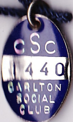Carlton Social Club Medallion 1982