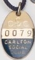 Carlton Social Club Medallion 1982