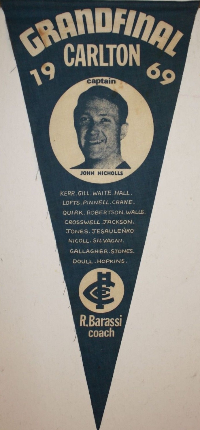 Carlton 1969 grand finalists pennant