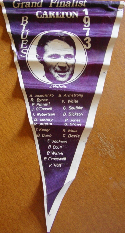 Carlton 1973 grand finalists pennant