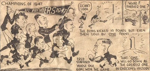 1947 Grand Final Result Cartoon