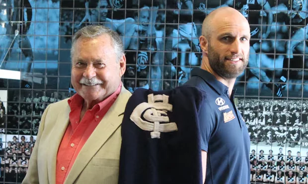 Ron Barassi and Chris Judd 2015