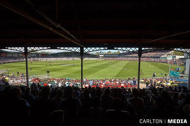 Princes Park Pre Season 2016 Carlton Essendon - Gardiner Stand
