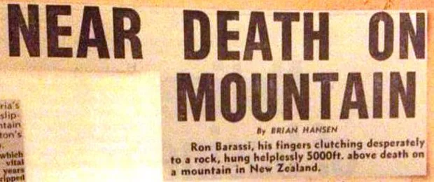 Barassi Near Death on Mountain